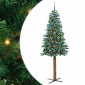 vidaXL Λεπτό Χριστουγεννιάτικο Δέντρο με 300 LED Πράσινο 210 cm