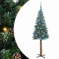 vidaXL Λεπτό Χριστουγεννιάτικο Δέντρο με 150 LED Πράσινο 150 cm