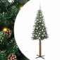 vidaXL Λεπτό Χριστουγεννιάτικο Δέντρο με 300 LED Πράσινο 180 cm