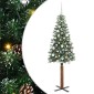 vidaXL Λεπτό Χριστουγεννιάτικο Δέντρο με 300 LED Πράσινο 180 cm