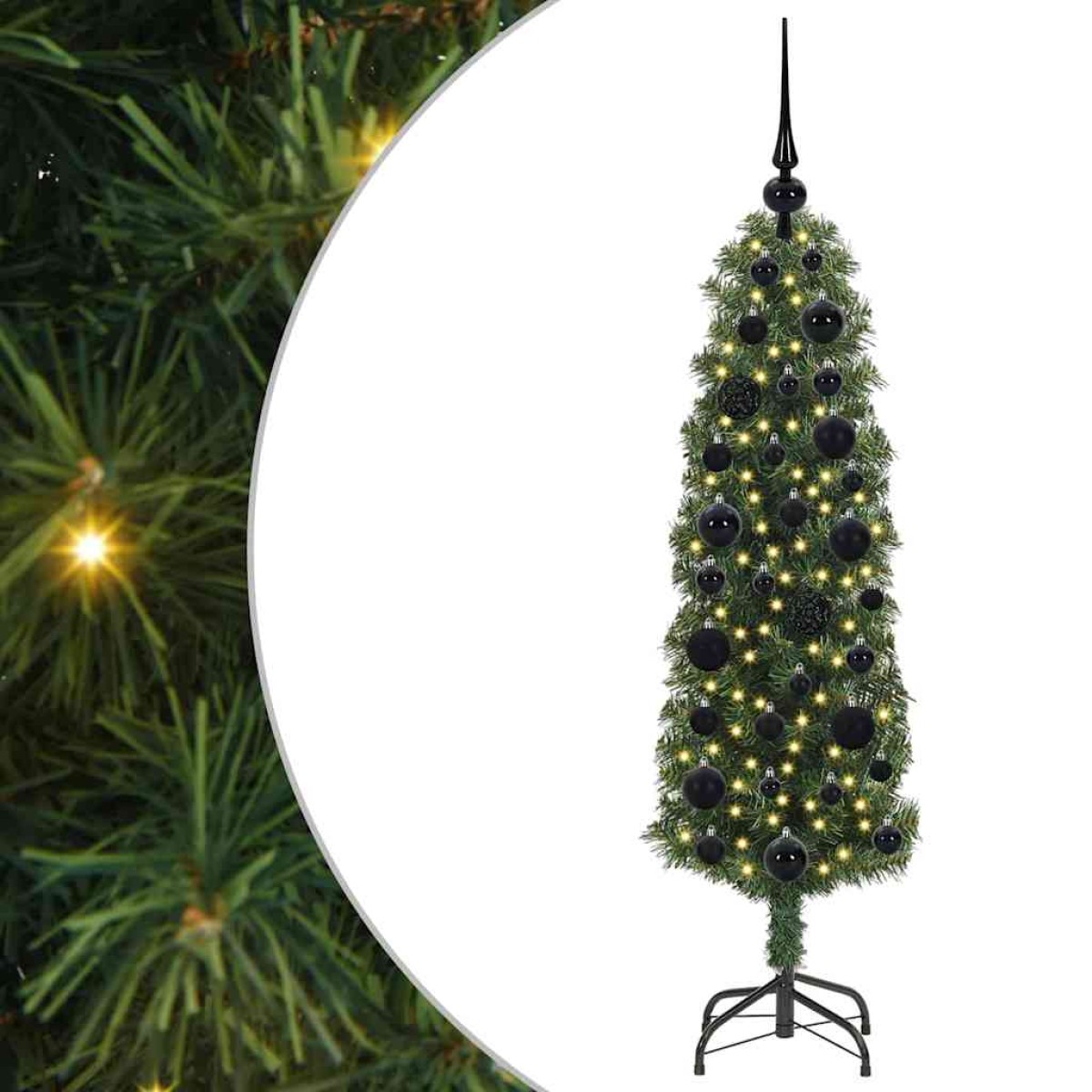 vidaXL Τεχνητό Χριστουγεννιάτικο Δέντρο με 150 LED Πράσινο 120 cm