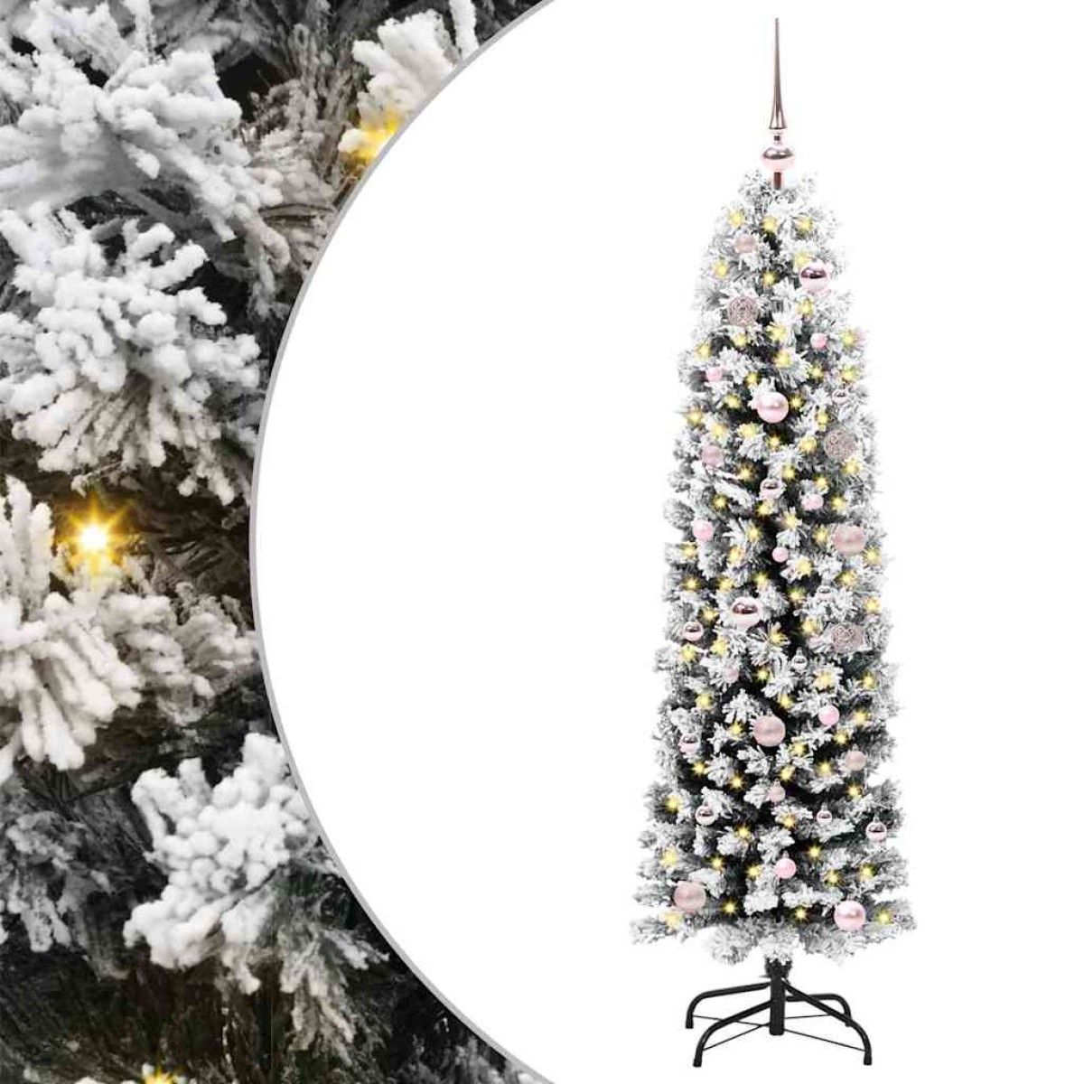 vidaXL Τεχνητό Χριστουγεννιάτικο Δέντρο με 150 LED Πράσινο 150 cm