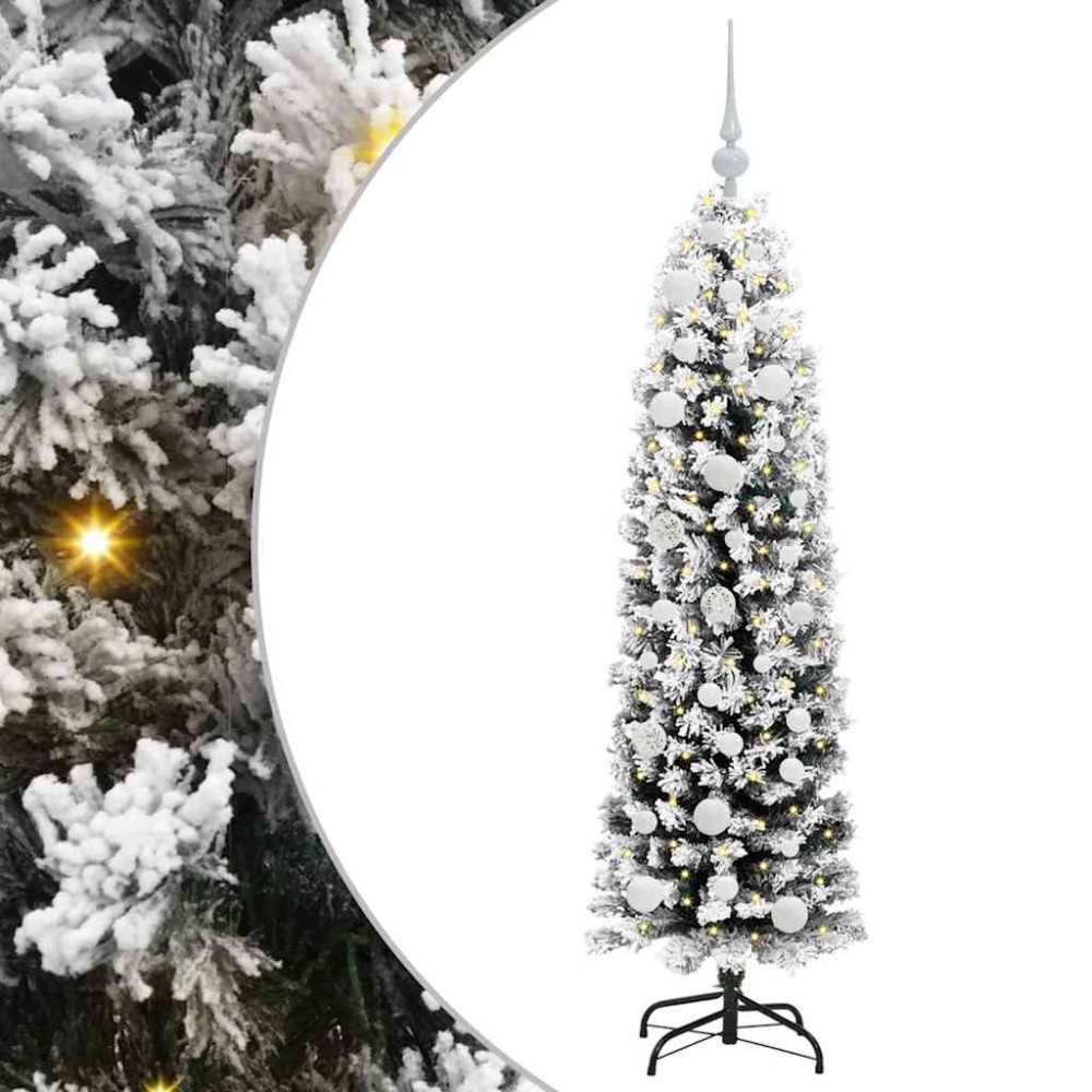 vidaXL Τεχνητό Χριστουγεννιάτικο Δέντρο με 150 LED Πράσινο 150 cm
