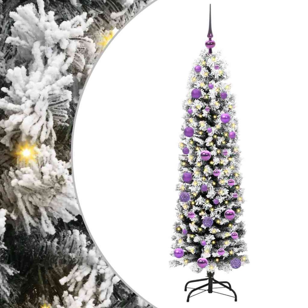 vidaXL Τεχνητό Χριστουγεννιάτικο Δέντρο με 150 LED Πράσινο 150 cm