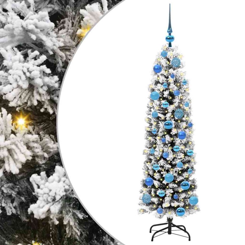 vidaXL Τεχνητό Χριστουγεννιάτικο Δέντρο με 150 LED Πράσινο 150 cm