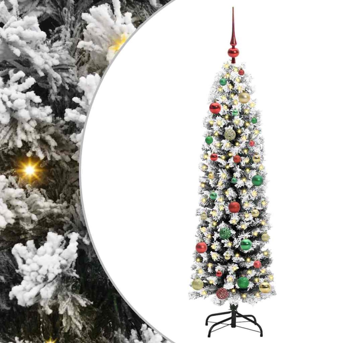 vidaXL Τεχνητό Χριστουγεννιάτικο Δέντρο με 150 LED Πράσινο 150 cm