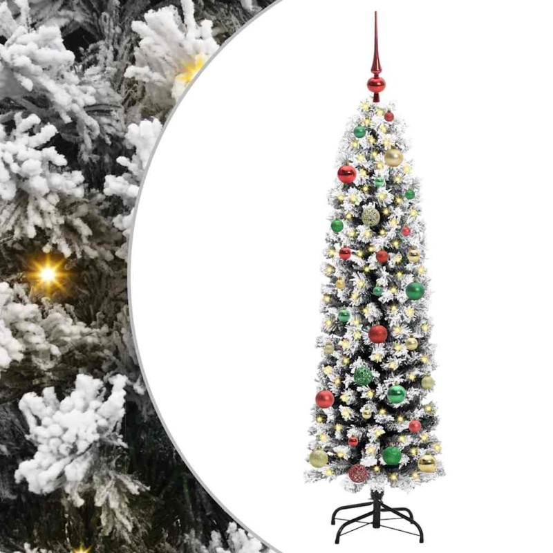 vidaXL Τεχνητό Χριστουγεννιάτικο Δέντρο με 150 LED Πράσινο 150 cm