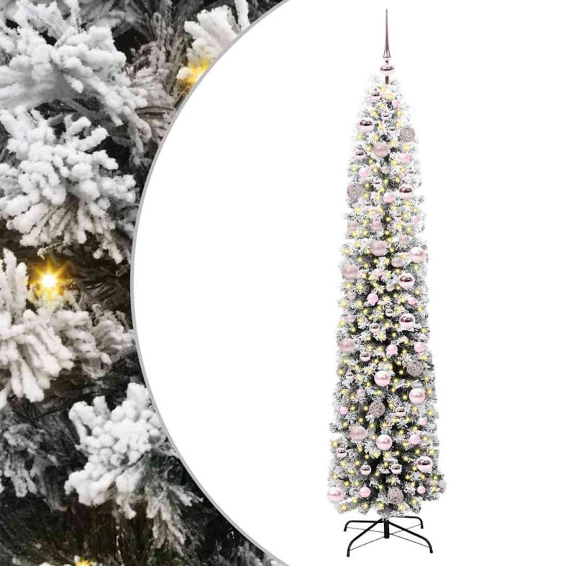vidaXL Τεχνητό Χριστουγεννιάτικο Δέντρο με 300 LED Πράσινο 180 cm