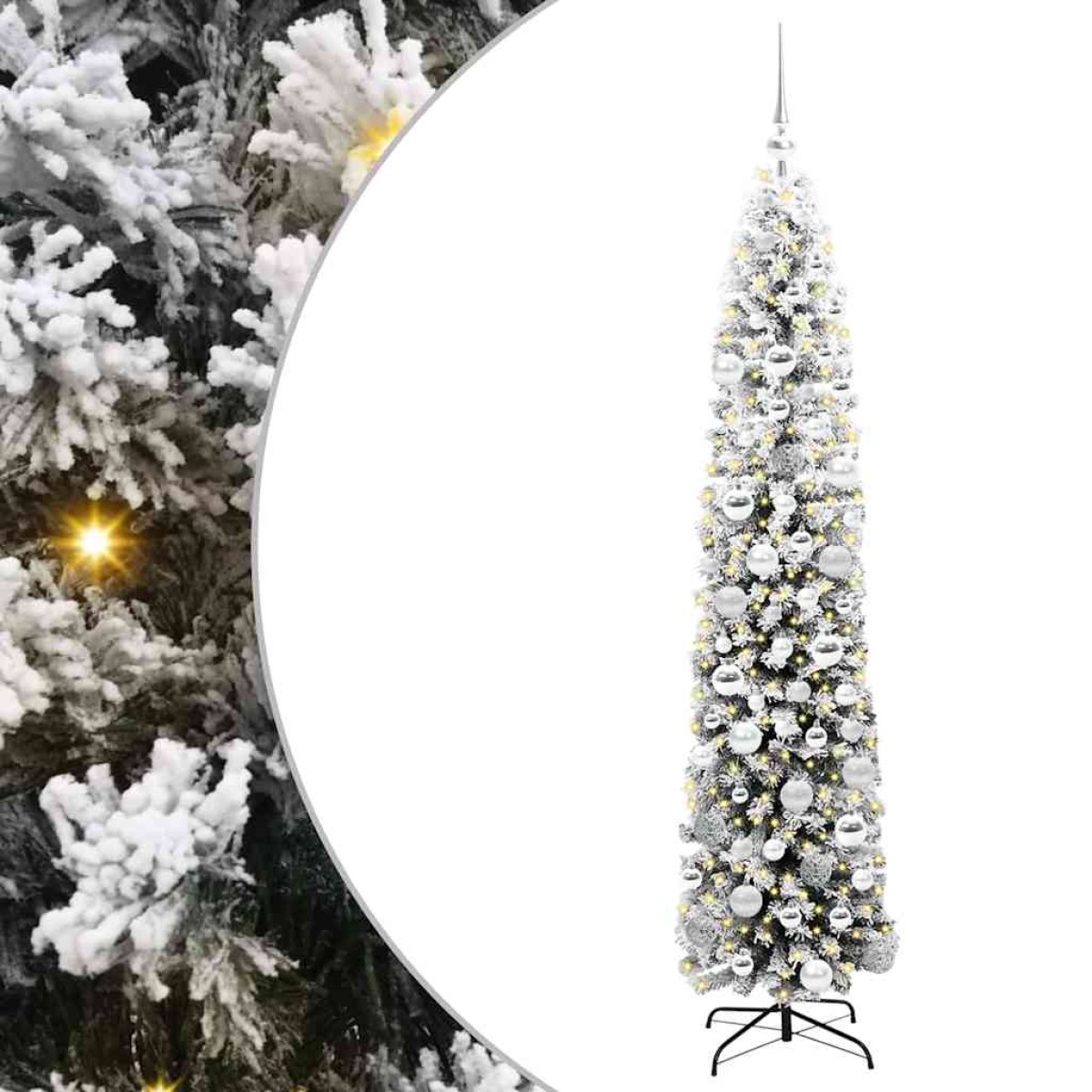 vidaXL Τεχνητό Χριστουγεννιάτικο Δέντρο με 300 LED Πράσινο 180 cm