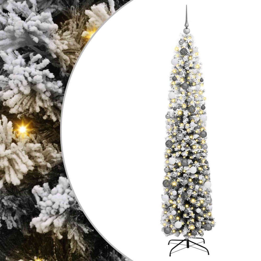vidaXL Τεχνητό Χριστουγεννιάτικο Δέντρο με 300 LED Πράσινο 210 cm