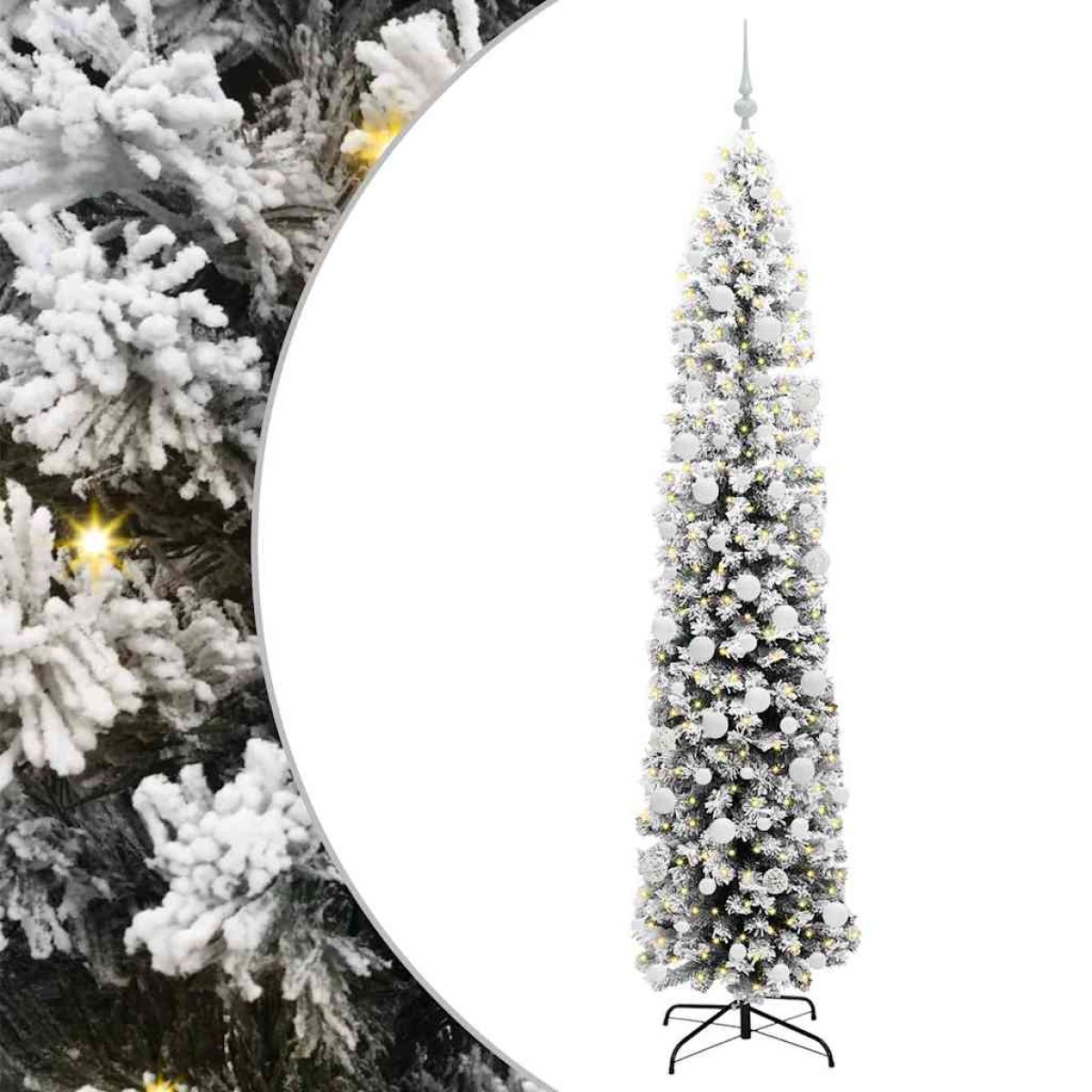 vidaXL Τεχνητό Χριστουγεννιάτικο Δέντρο με 300 LED Πράσινο 210 cm