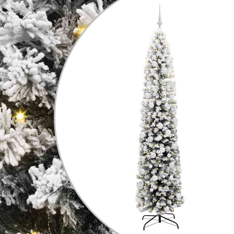 vidaXL Τεχνητό Χριστουγεννιάτικο Δέντρο με 300 LED Πράσινο 210 cm