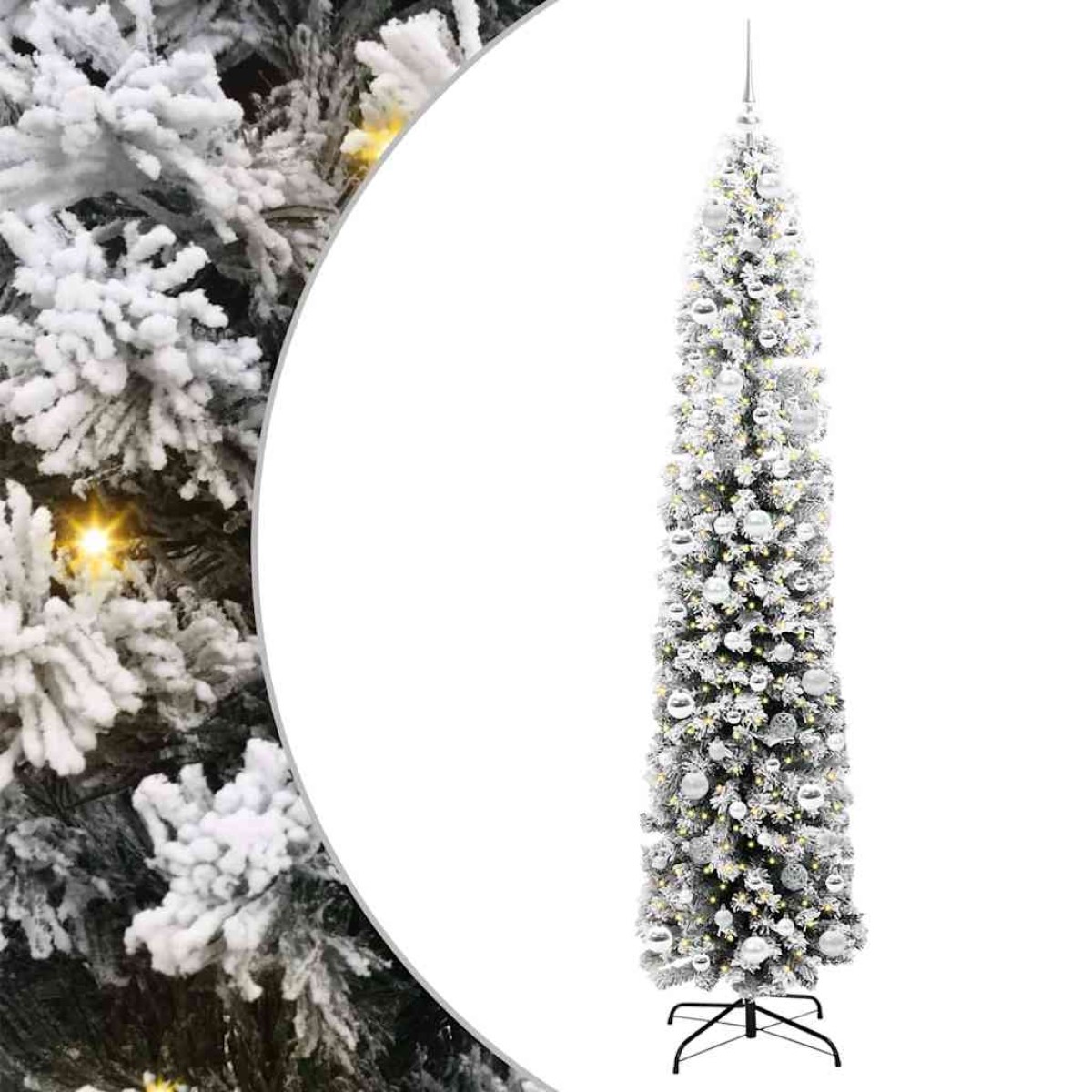vidaXL Τεχνητό Χριστουγεννιάτικο Δέντρο με 300 LED Πράσινο 210 cm