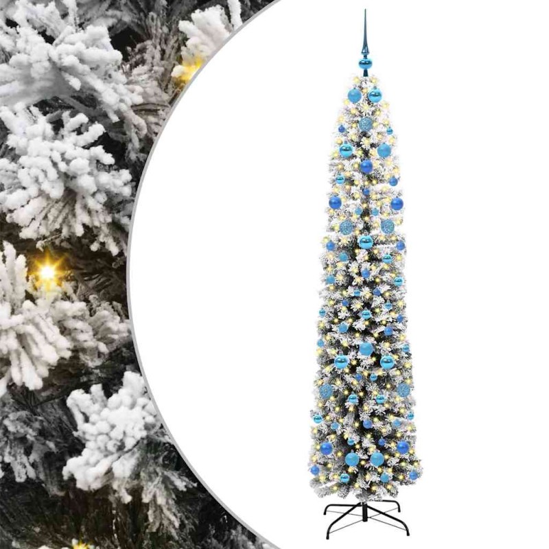 vidaXL Τεχνητό Χριστουγεννιάτικο Δέντρο με 300 LED Πράσινο 210 cm
