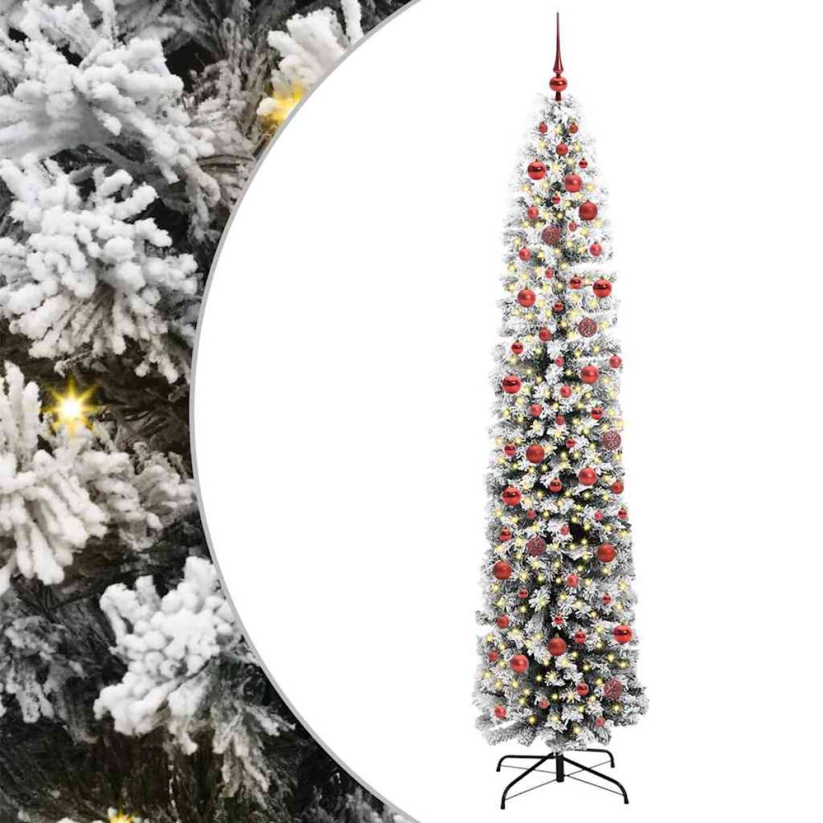 vidaXL Τεχνητό Χριστουγεννιάτικο Δέντρο με 300 LED Πράσινο 240 cm