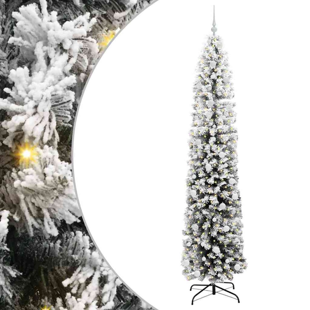 vidaXL Τεχνητό Χριστουγεννιάτικο Δέντρο με 300 LED Πράσινο 240 cm