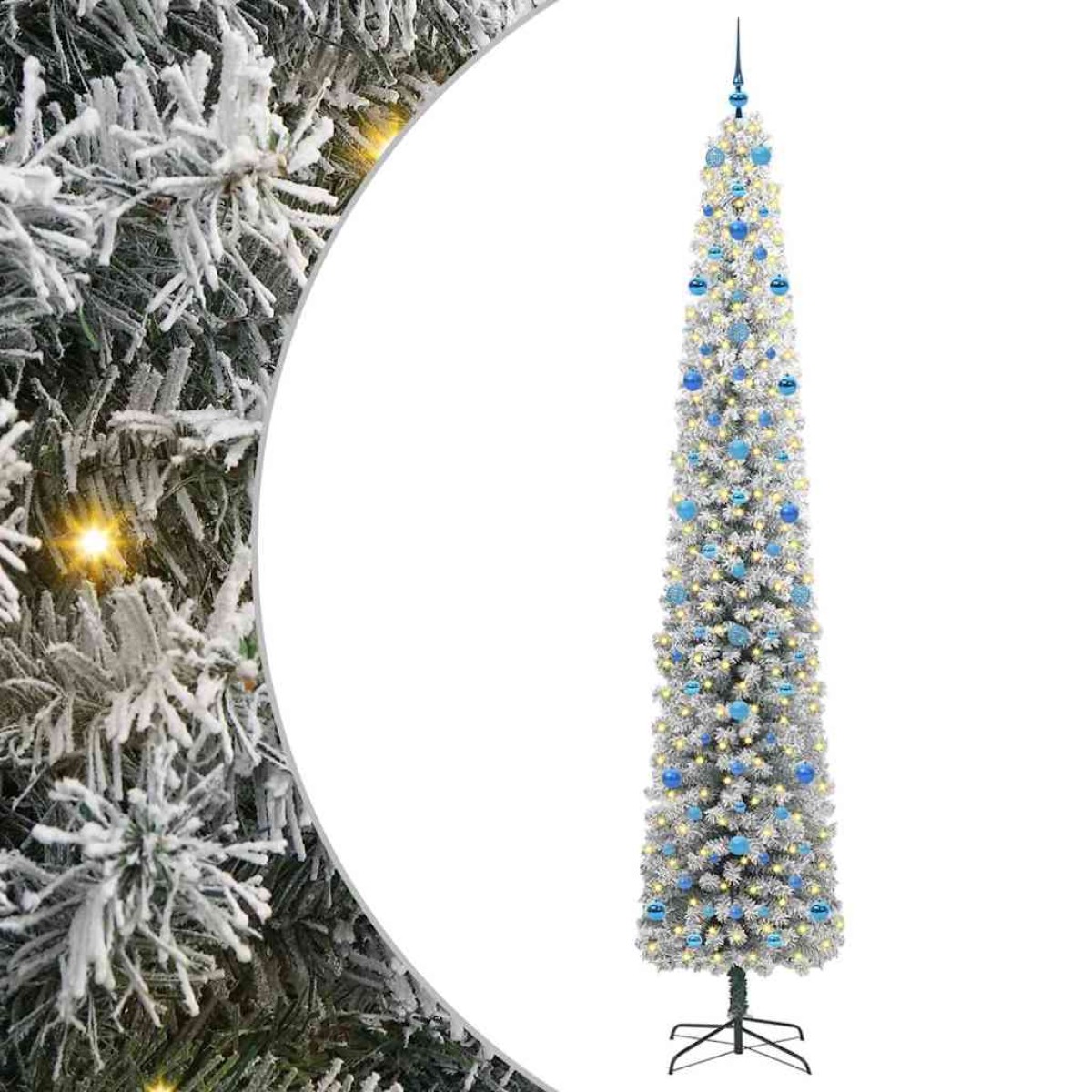vidaXL Τεχνητό Χριστουγεννιάτικο Δέντρο με 300 LED Πράσινο 270 cm
