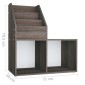 vidaXL Παιδική Ραφιέρα Περ. Γκρι/Sonoma Δρυς 71x30x78,5 εκ Μοριοσανίδα