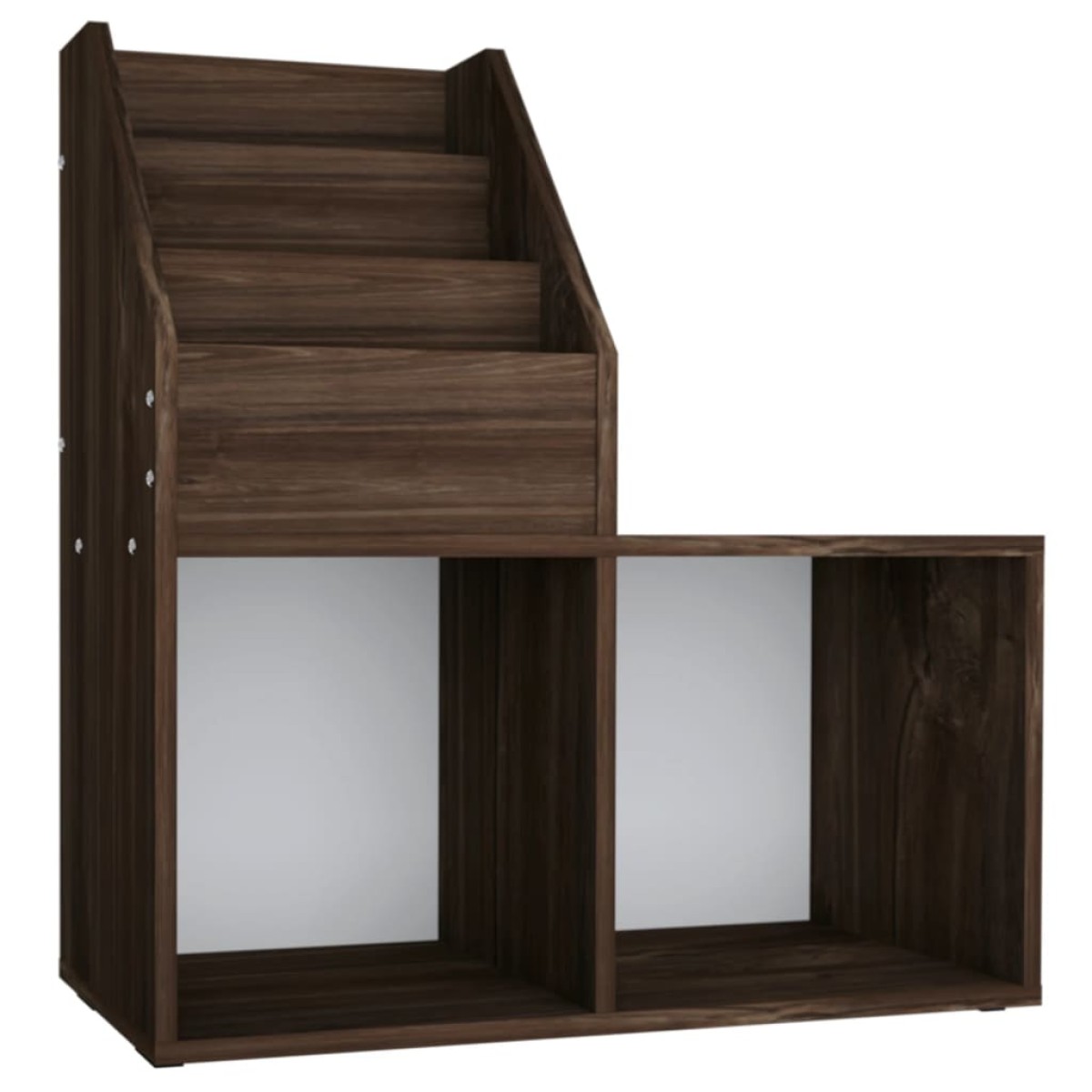 vidaXL Παιδική Ραφιέρα Περιοδ. Καπνιστή Δρυς 71x30x78,5εκ Μοριοσανίδα