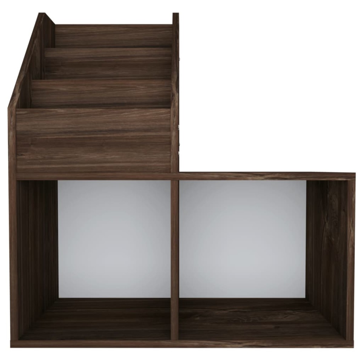 vidaXL Παιδική Ραφιέρα Περιοδ. Καπνιστή Δρυς 71x30x78,5εκ Μοριοσανίδα