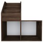 vidaXL Παιδική Ραφιέρα Περιοδ. Καπνιστή Δρυς 71x30x78,5εκ Μοριοσανίδα