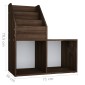 vidaXL Παιδική Ραφιέρα Περιοδ. Καπνιστή Δρυς 71x30x78,5εκ Μοριοσανίδα