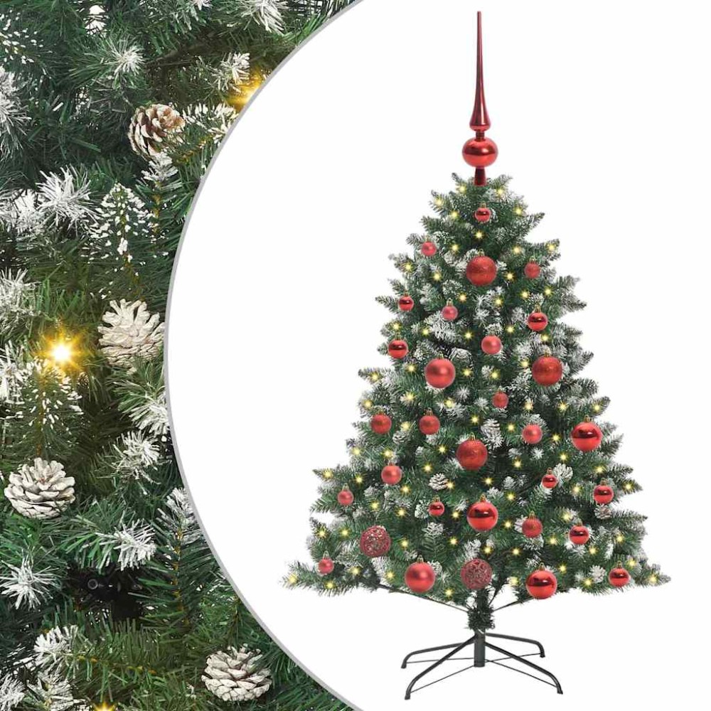 vidaXL Τεχνητό Χριστουγεννιάτικο Δέντρο με 150 LED Πράσινο 120 cm