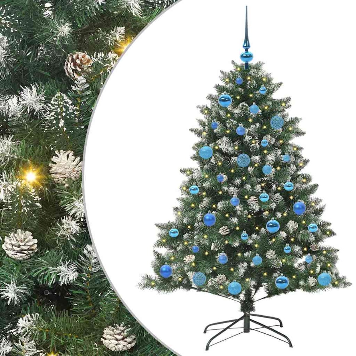 vidaXL Τεχνητό Χριστουγεννιάτικο Δέντρο με 150 LED Πράσινο 150 cm