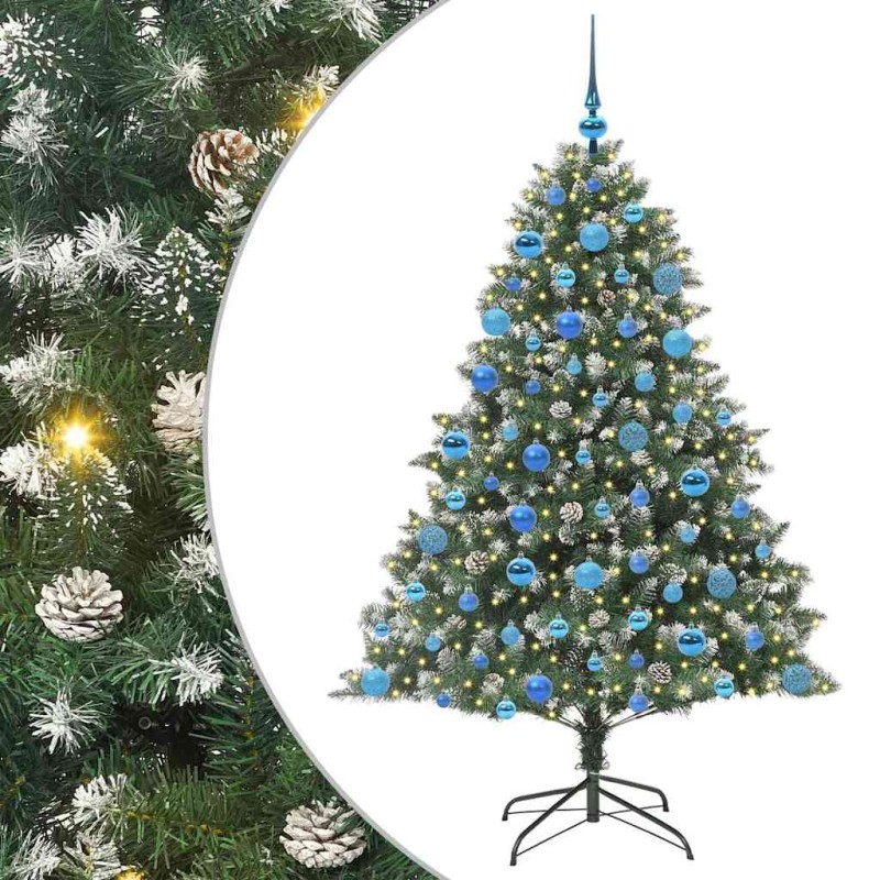 vidaXL Τεχνητό Χριστουγεννιάτικο Δέντρο με 300 LED Πράσινο 180 cm