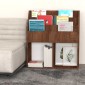 vidaXL Παιδικό Ράφι Περιοδικών Καφέ Δρυς 71x30x78,5 εκ. Επεξεργ. ξύλο