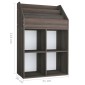vidaXL Παιδική Ραφιέρα Περ. Γκρι/Sonoma Δρυς 71x30x114εκ Μοριοσανίδα