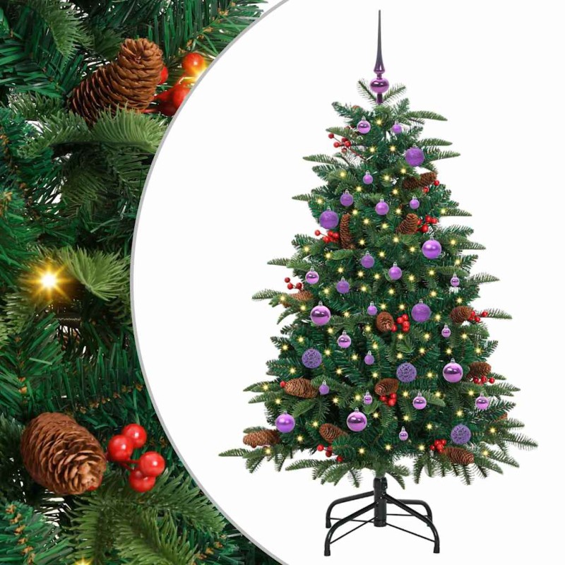 vidaXL Τεχνητό Χριστουγεννιάτικο Δέντρο με 150 LED Πράσινο 150 cm