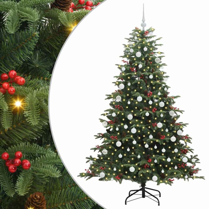 vidaXL Τεχνητό Χριστουγεννιάτικο Δέντρο με 300 LED Πράσινο 180 cm