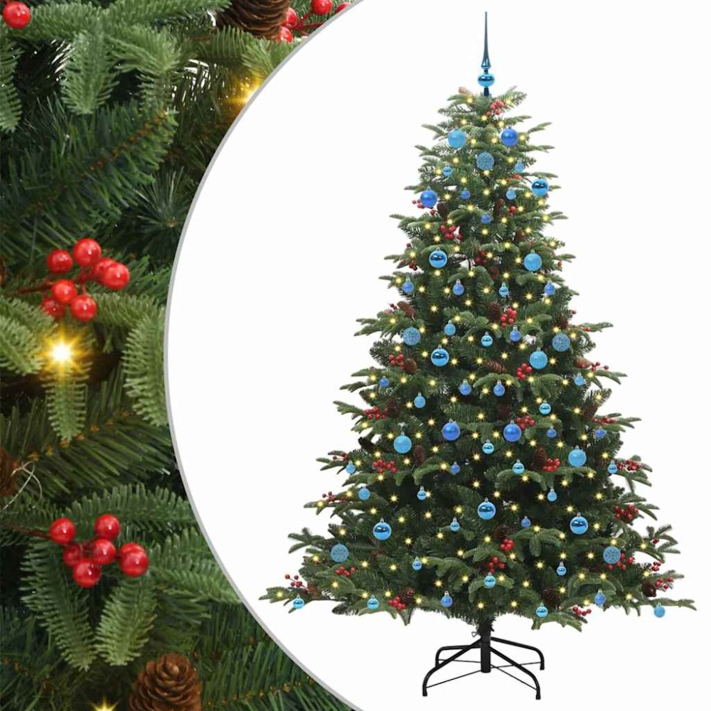vidaXL Τεχνητό Χριστουγεννιάτικο Δέντρο με 300 LED Πράσινο 210 cm