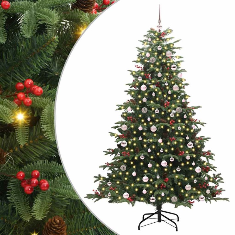 vidaXL Τεχνητό Χριστουγεννιάτικο Δέντρο με 300 LED Πράσινο 240 cm