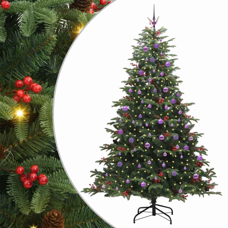vidaXL Τεχνητό Χριστουγεννιάτικο Δέντρο με 300 LED Πράσινο 240 cm