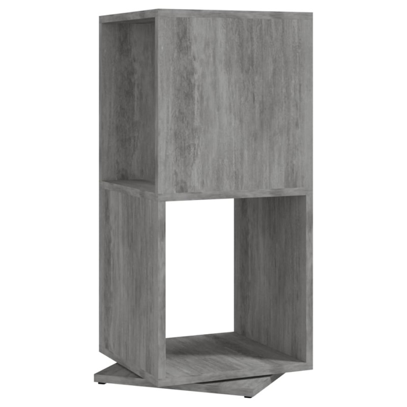 vidaXL Ντουλάπι Περιστρ. Γκρι Σκυρ. 34,5x34,5x75,5 εκ. Επεξ. Ξύλο