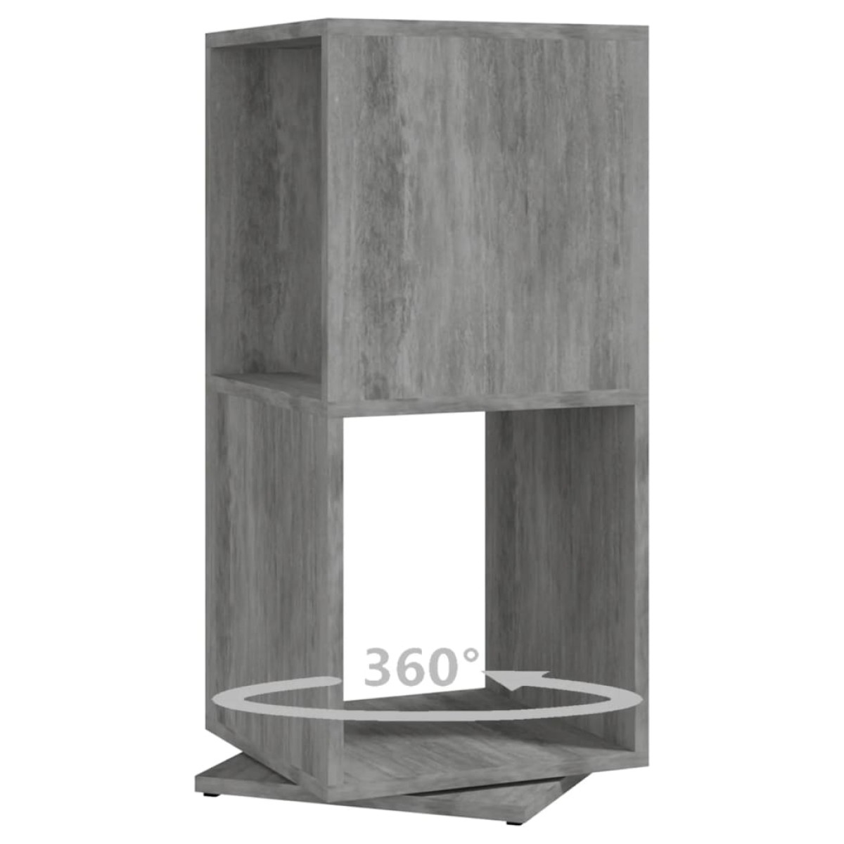 vidaXL Ντουλάπι Περιστρ. Γκρι Σκυρ. 34,5x34,5x75,5 εκ. Μοριοσανίδα