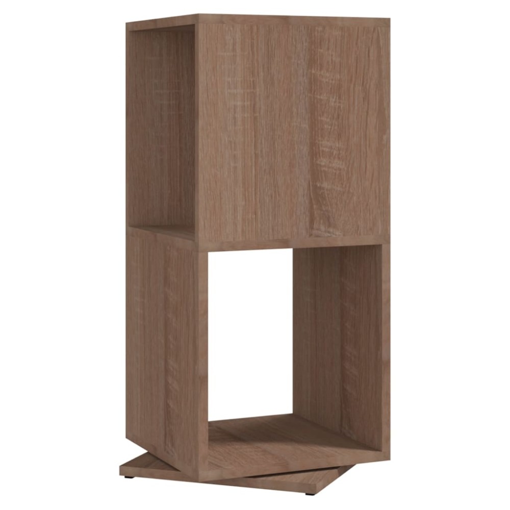 vidaXL Ντουλάπι Περιστρ. Sonoma Δρυς 34,5x34,5x75,5 εκ. Επεξ. Ξύλο