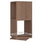 vidaXL Ντουλάπι Περιστρ. Sonoma Δρυς 34,5x34,5x75,5 εκ. Μοριοσανίδα