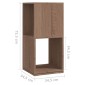 vidaXL Ντουλάπι Περιστρ. Sonoma Δρυς 34,5x34,5x75,5 εκ. Μοριοσανίδα