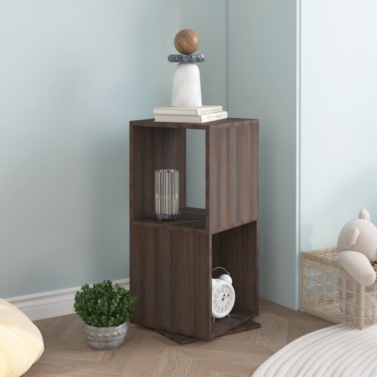 vidaXL Ντουλάπι Περιστ. Γκρι/Sonoma Δρυς 34,5x34,5x75,5εκ Μοριοσανίδα