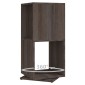 vidaXL Ντουλάπι Περιστ. Γκρι/Sonoma Δρυς 34,5x34,5x75,5εκ Μοριοσανίδα