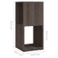 vidaXL Ντουλάπι Περιστ. Γκρι/Sonoma Δρυς 34,5x34,5x75,5εκ Μοριοσανίδα