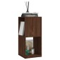 vidaXL Ντουλάπι Περιστρ. Καφέ Δρυς 34,5x34,5x75,5 εκ. Μοριοσανίδα