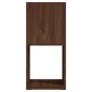 vidaXL Ντουλάπι Περιστρ. Καφέ Δρυς 34,5x34,5x75,5 εκ. Μοριοσανίδα