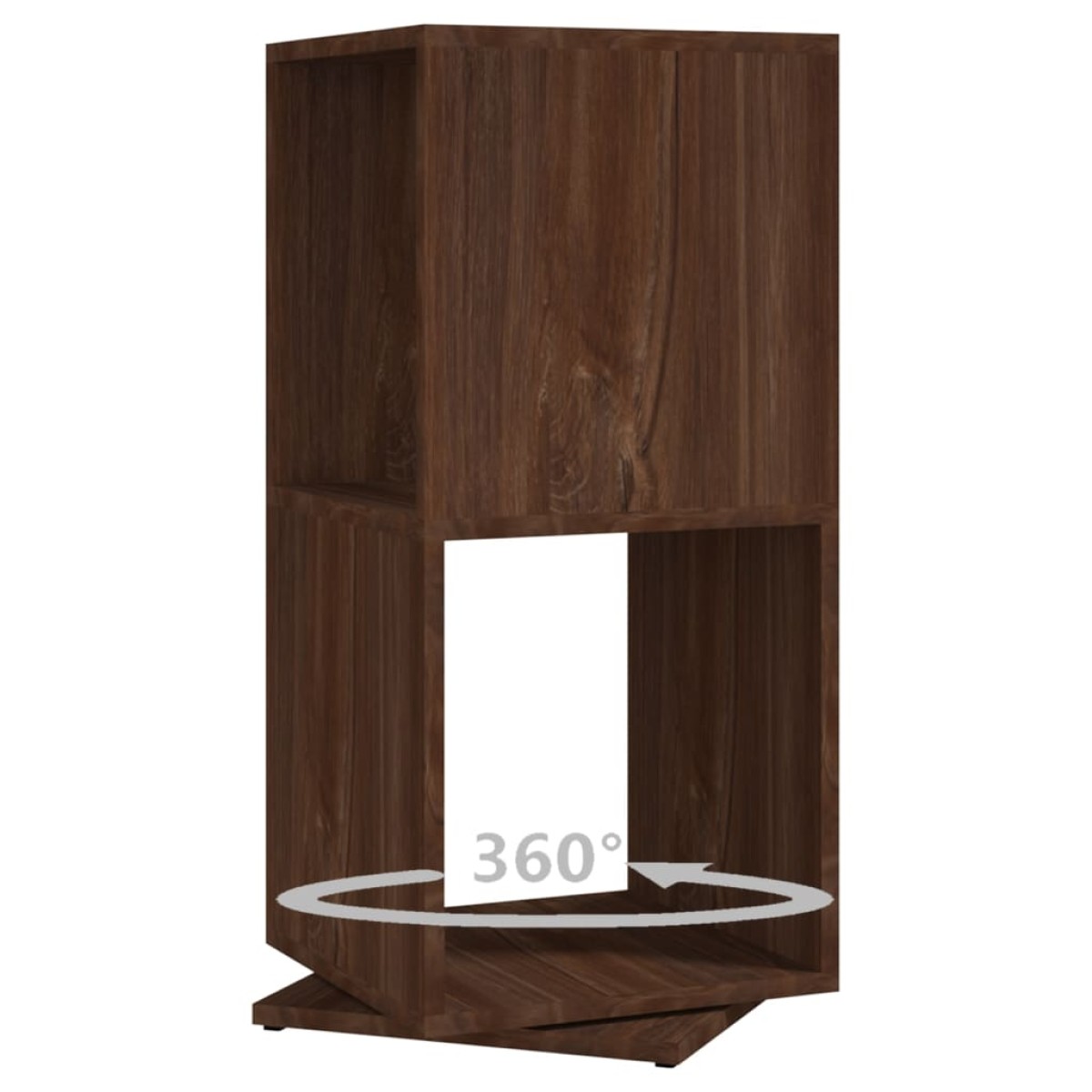 vidaXL Ντουλάπι Περιστρ. Καφέ Δρυς 34,5x34,5x75,5 εκ. Μοριοσανίδα