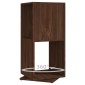 vidaXL Ντουλάπι Περιστρ. Καφέ Δρυς 34,5x34,5x75,5 εκ. Μοριοσανίδα
