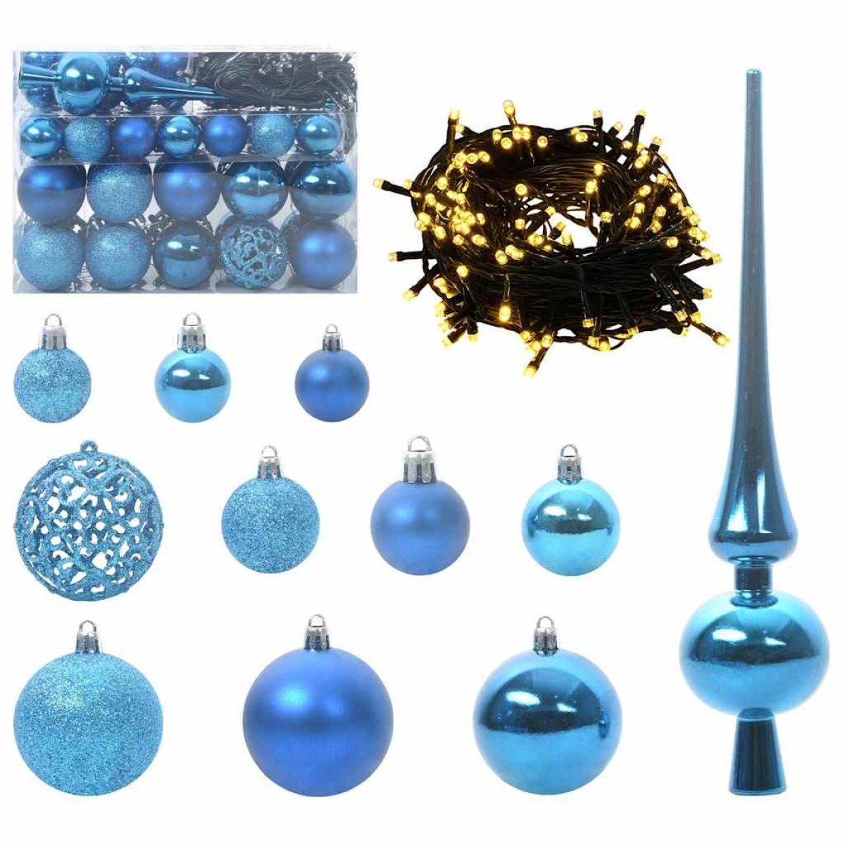 vidaXL Τεχνητό Χριστουγεννιάτικο Δέντρο με Άξονα Λευκό 150 cm