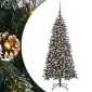 vidaXL Τεχνητό Χριστουγεννιάτικο Δέντρο με 150 LED Πράσινο 120 cm